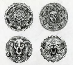 Chaos Illustrations By Tony Ackland. Copyright: Games Workshop.